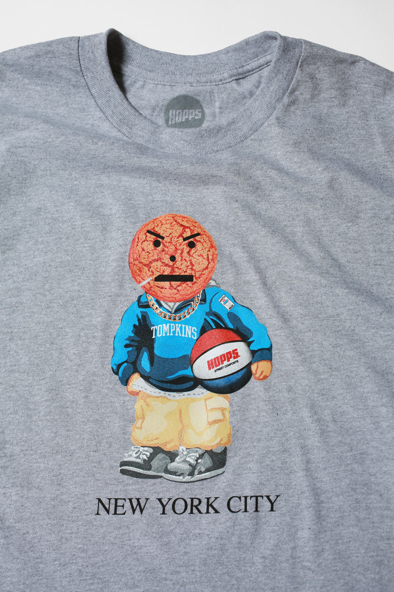 Hopps Skateboards x Quartersnacks TF Snackman Tee Heather