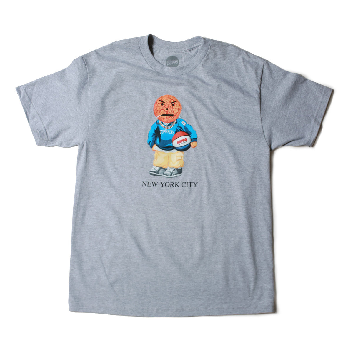 Hopps Skateboards x Quartersnacks TF Snackman Tee Heather