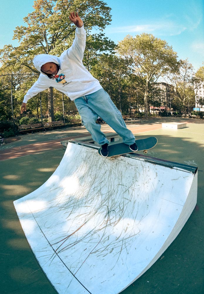 Hopps Skateboards x Quartersnacks Snackman Pullover Hoodie Heather Grey