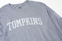 Hopps Slateboards x Quartersnacks Tompkins  Long Sleeve Tee Heather Grey