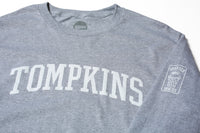 Hopps Slateboards x Quartersnacks Tompkins  Long Sleeve Tee Heather Grey
