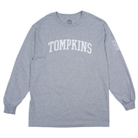 Hopps Slateboards x Quartersnacks Tompkins  Long Sleeve Tee Heather Grey