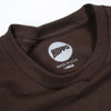 Hopps Skateboards Sun Roses Tee Chocolate Neck Detail