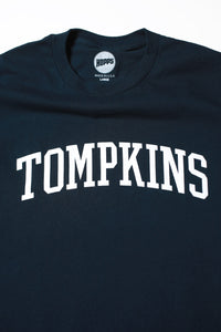 Hopps Slateboards x Quartersnacks Tompkins Tee Navy
