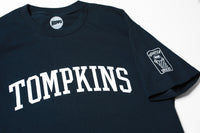 Hopps Slateboards x Quartersnacks Tompkins Tee Navy
