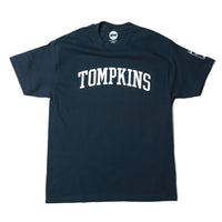 Hopps Slateboards x Quartersnacks Tompkins Tee Navy