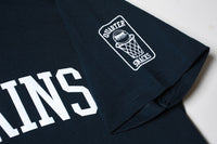 Hopps Slateboards x Quartersnacks Tompkins Tee Navy