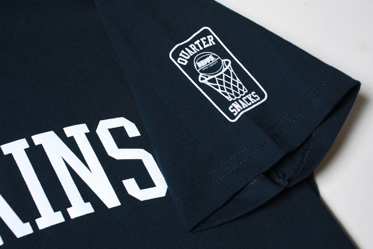 Hopps Slateboards x Quartersnacks Tompkins Tee Navy