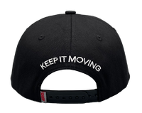 Hopps Skateboards x Quartersnacks Patch Snapback Hat Black PREBOOK