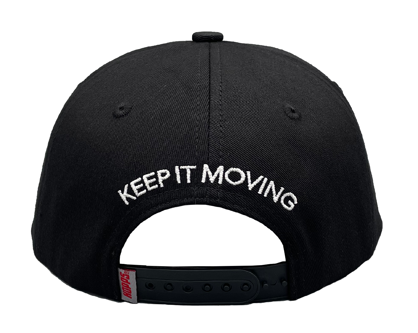 Hopps Skateboards x Quartersnacks Patch Snapback Hat Black PREBOOK