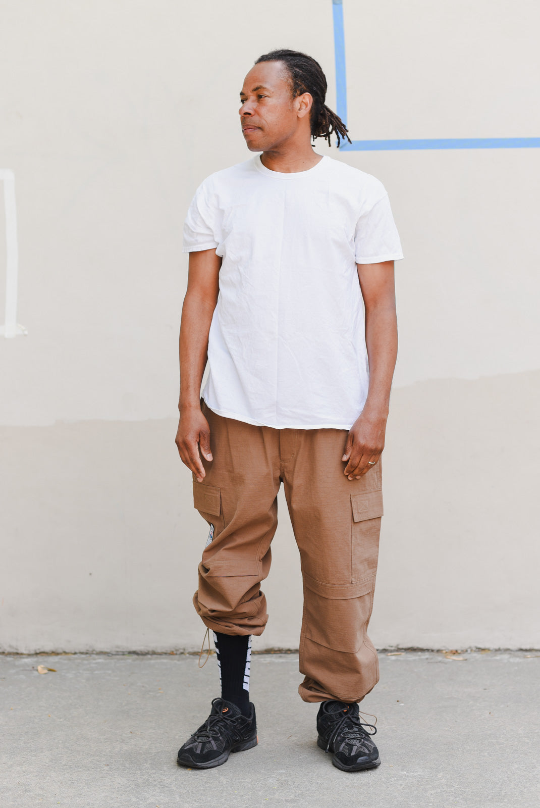 Hopps Skateboards x Quartersnacks Tactical Cargo Pants Khaki