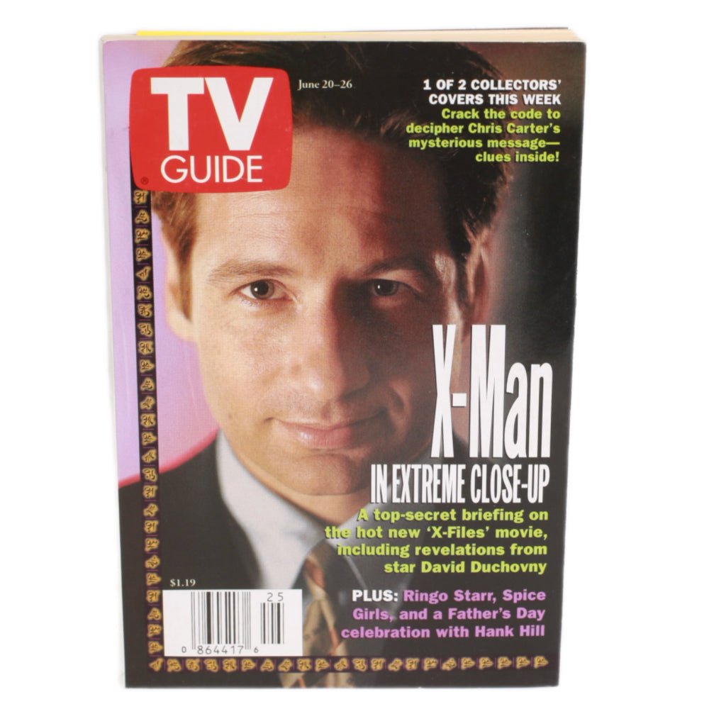 Vintage X-Files TV Guide 1998 David Duchovny
