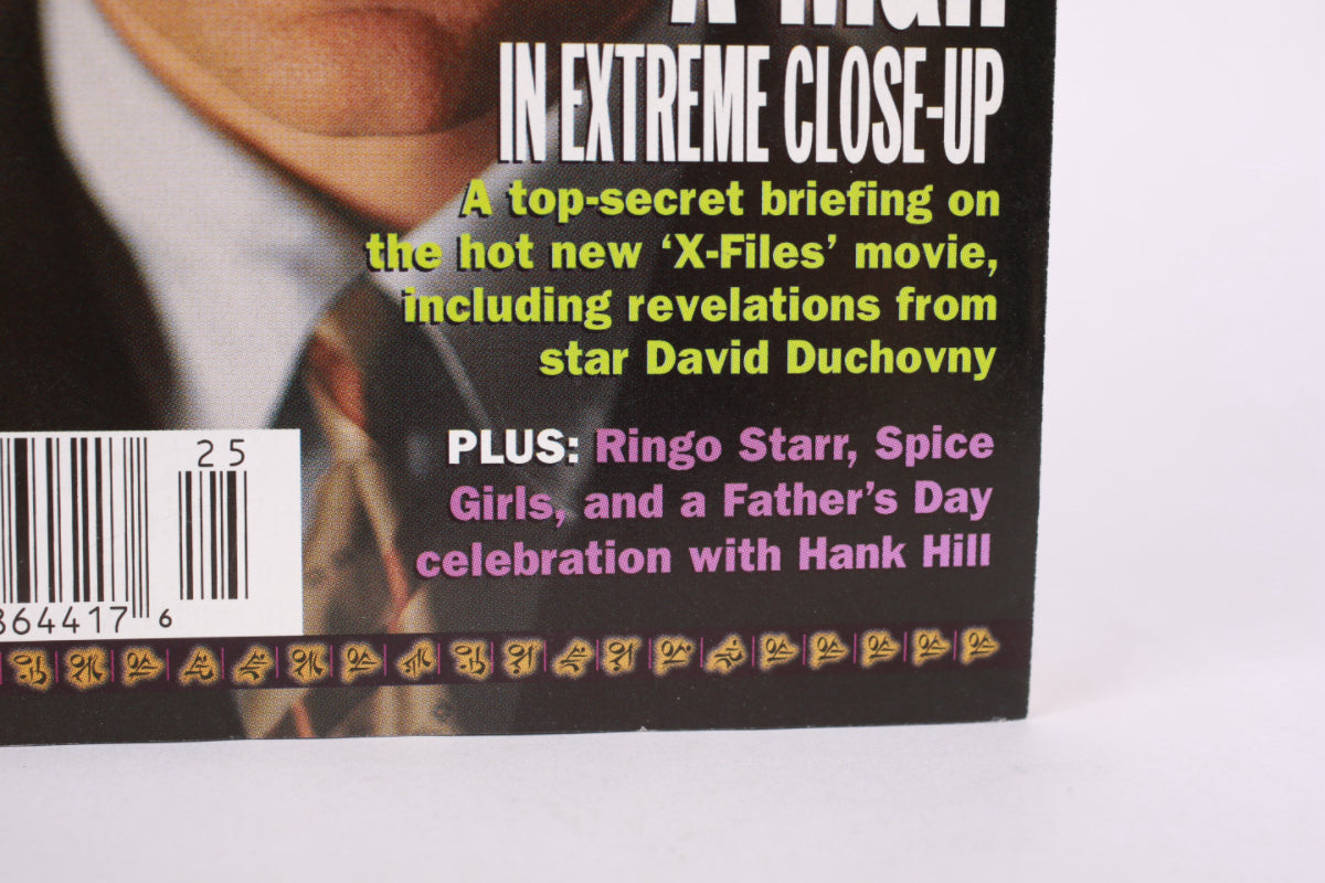 Vintage X-Files TV Guide 1998 David Duchovny