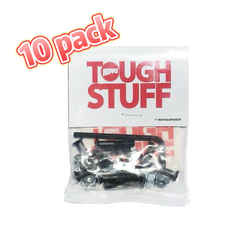 Hopps Skateboards Tough Stuff Hardware 1" Allen Bolts - 10 pack