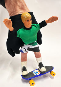 Vintage Fingerboard Skateboarder Toy Mattel 1986