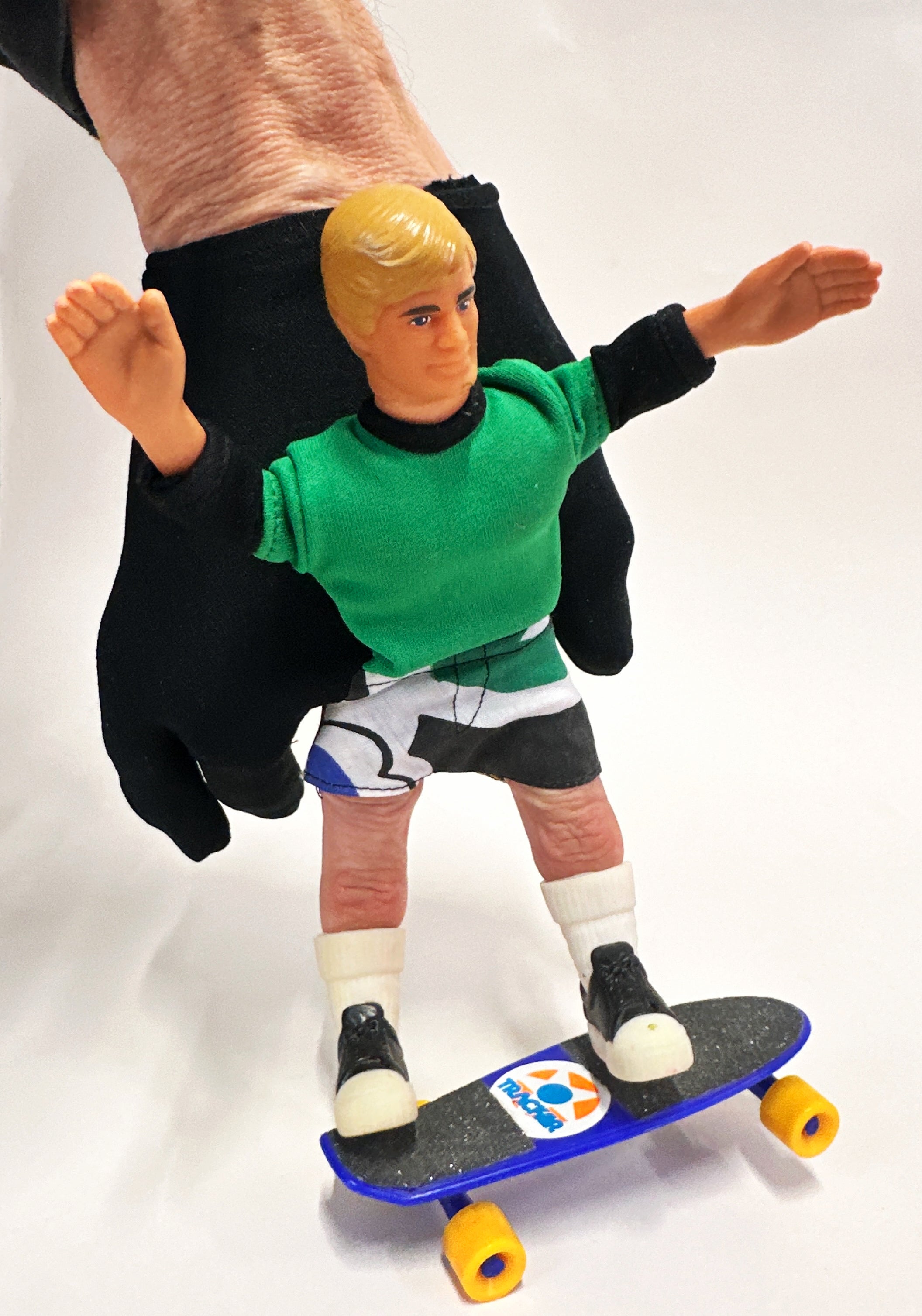 Vintage Fingerboard Skateboarder Toy Mattel 1986