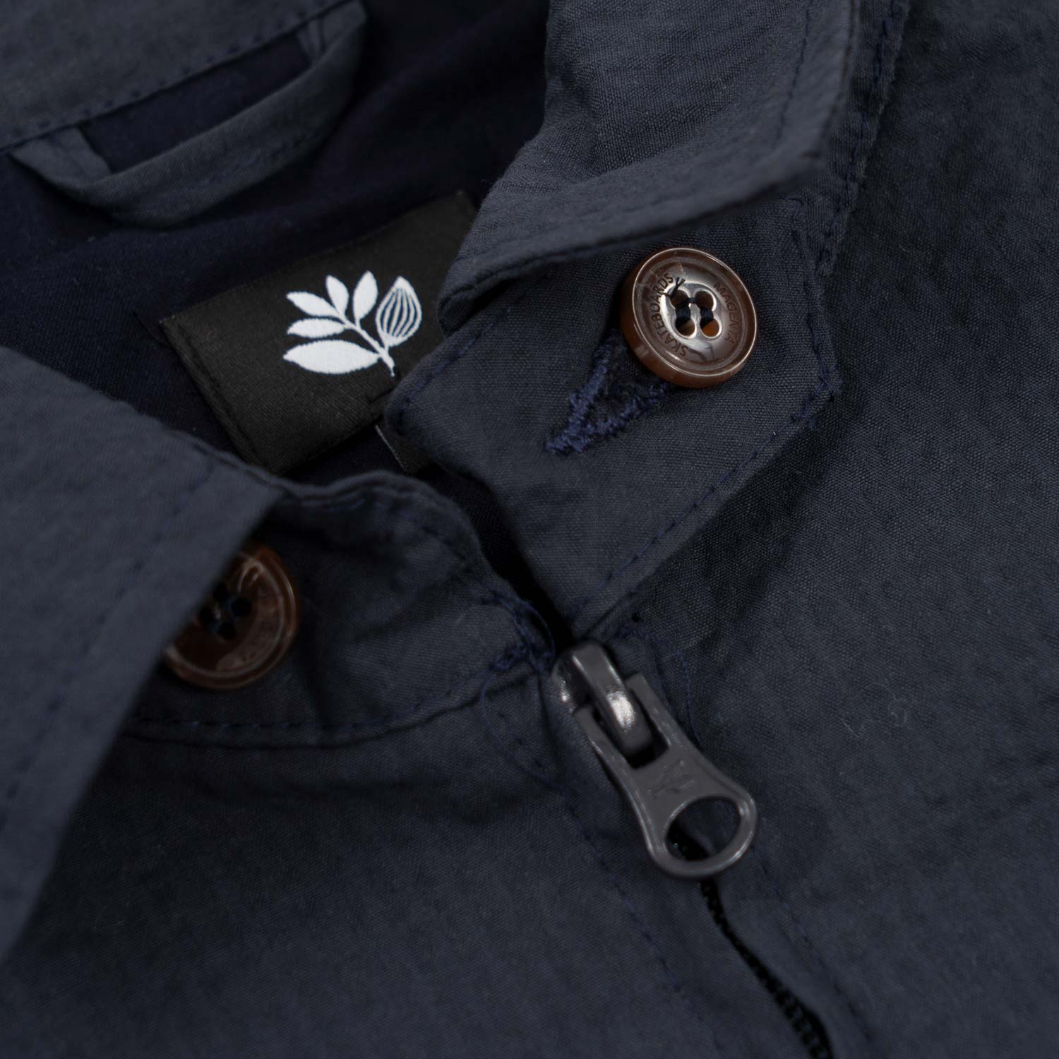 Magenta Skateboards Bastille Seersucker Jacket Navy