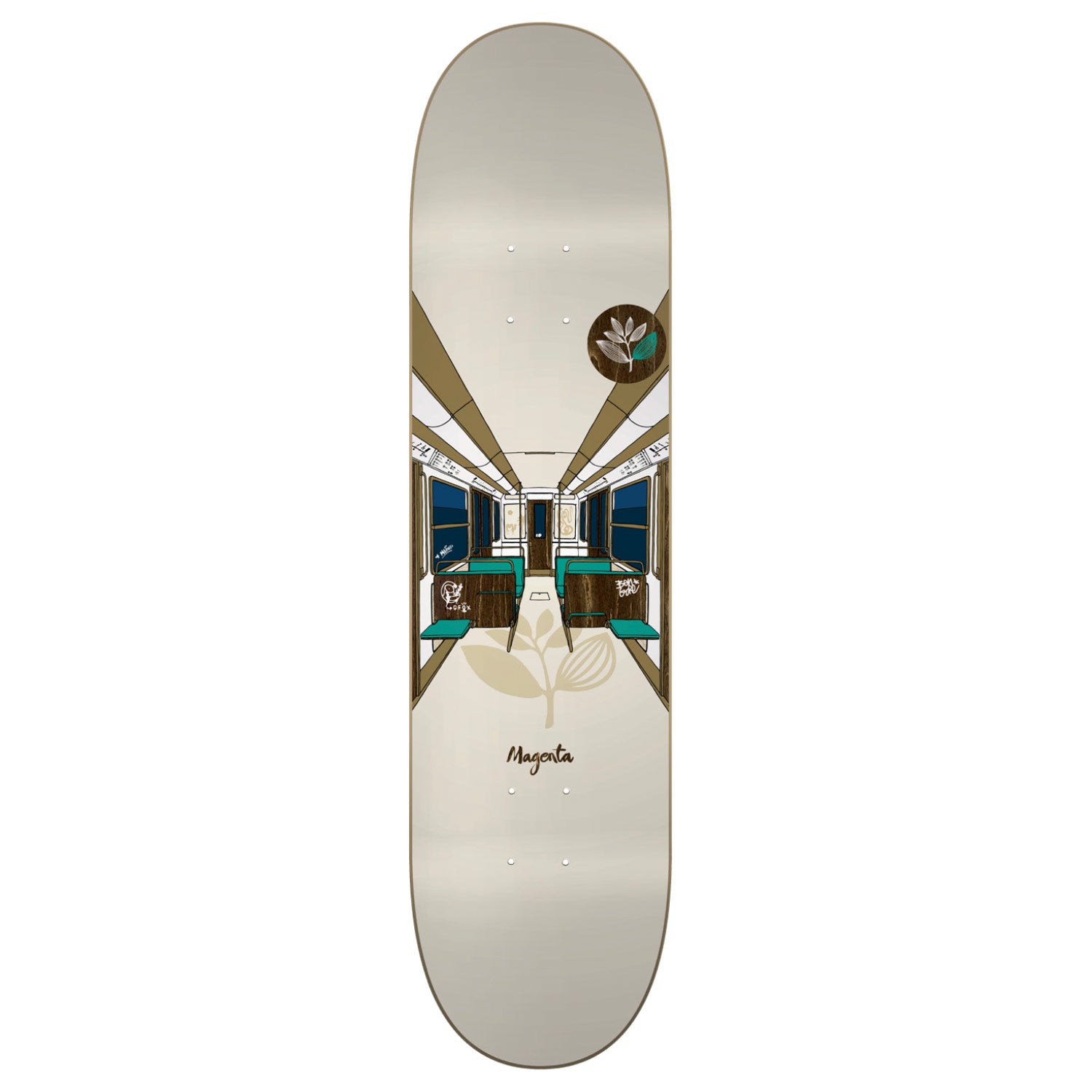 Magenta Skateboards Glen Fox and Ben Gore Metro Series Skateboard Deck