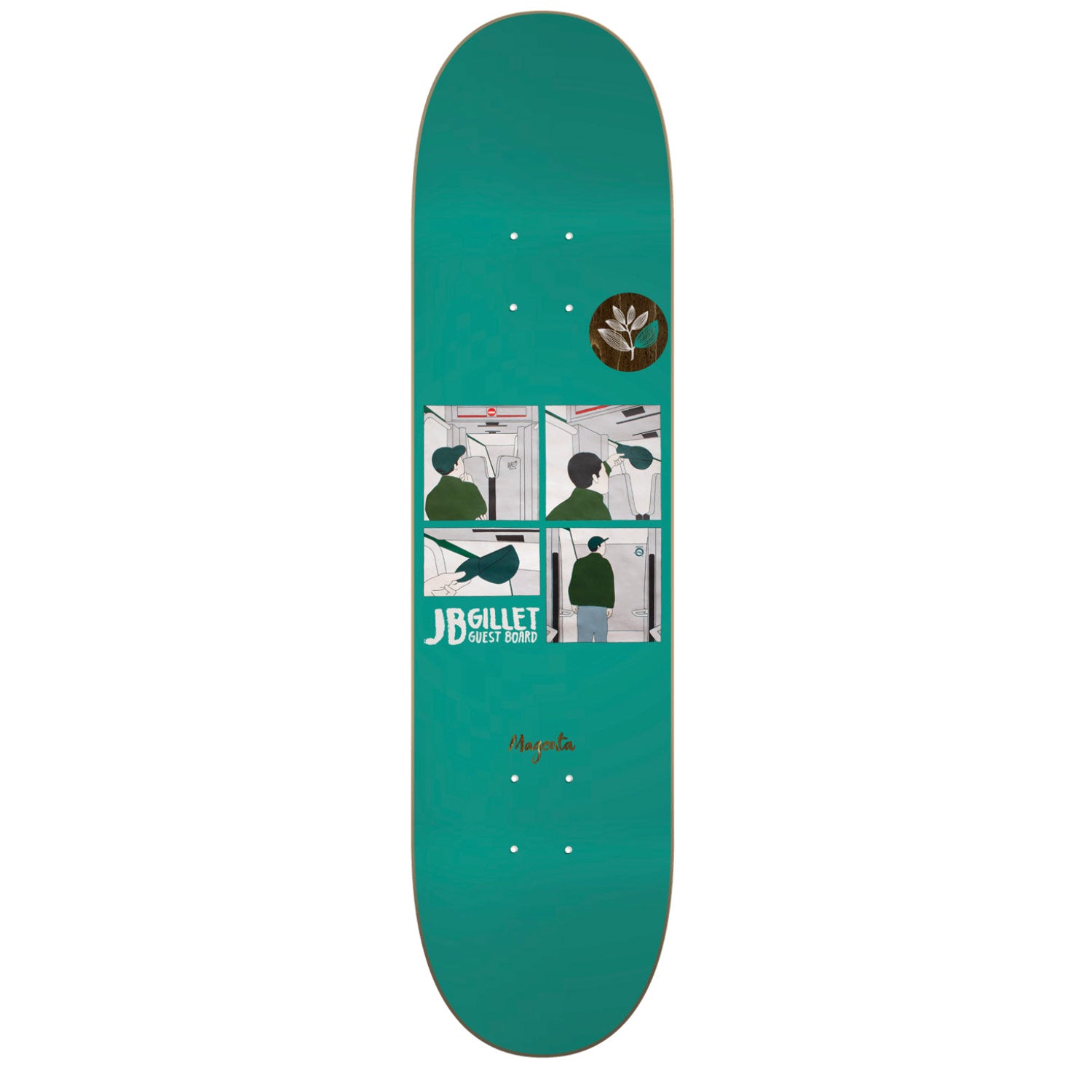 Magenta Skateboards Metro Series JB Gillet Guest Skateboard Deck