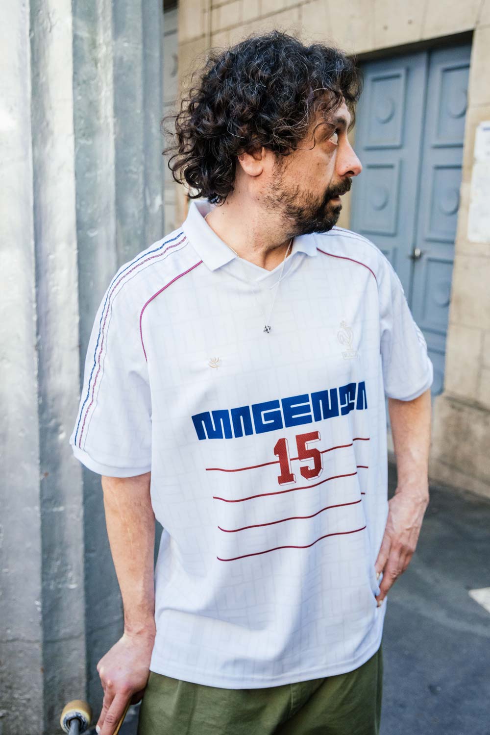 magenta skateboards ユニフォームT MAGENTA SKATEBOARDS Tシャツ 半袖 青 マゼンタ マジェンタ LE