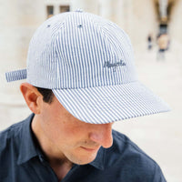 Magenta Skateboards Seersucker Hat Striped