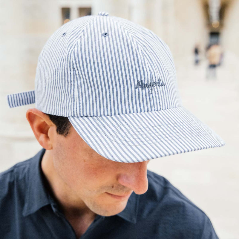 Magenta Skateboards Seersucker Hat Striped