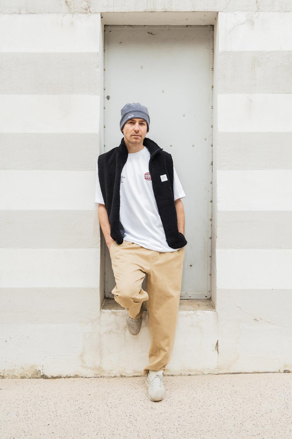 Magenta Skateboards Norte Sherpa Vest Black