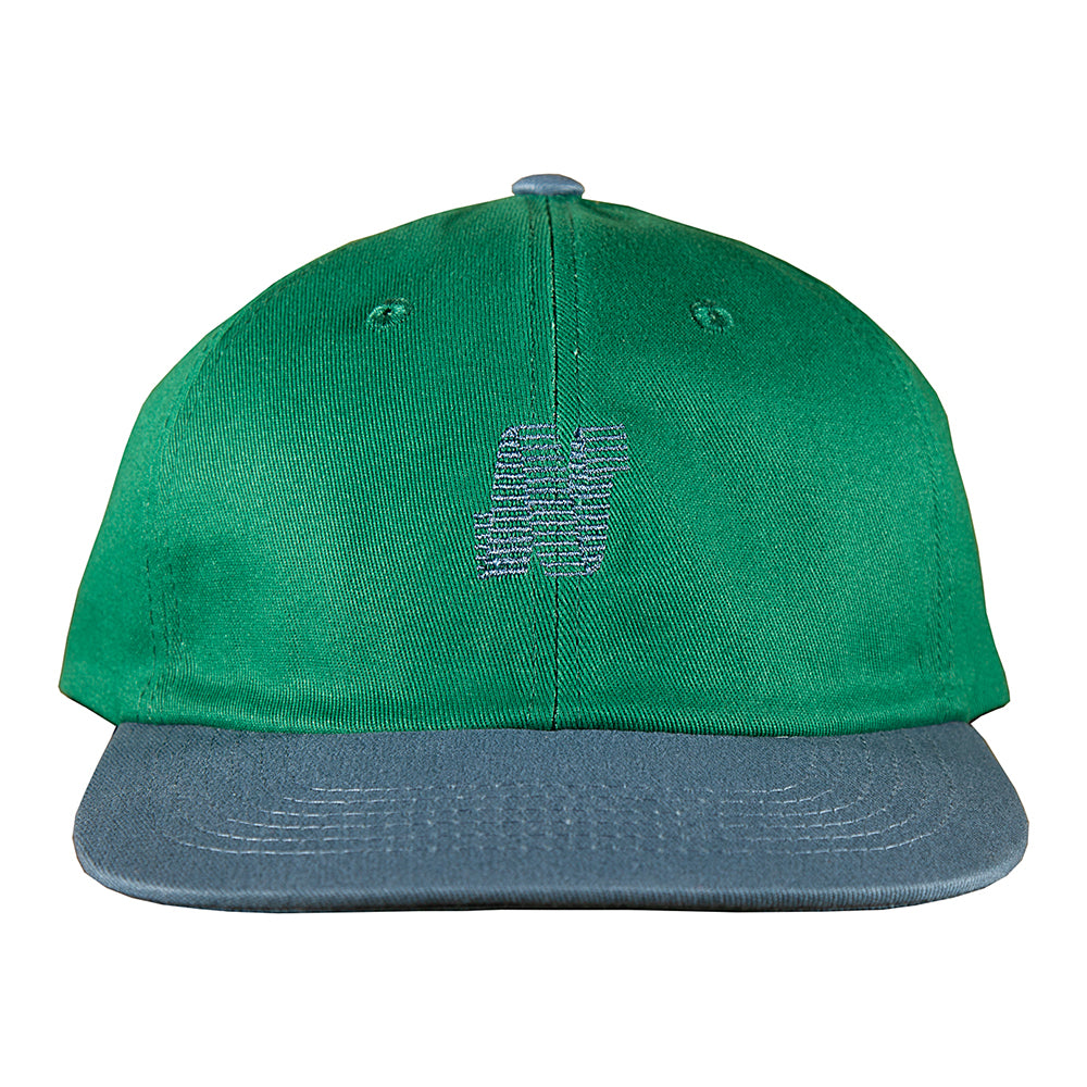 NORTH MAG N LOGO HAT GREEN/NAVY Front