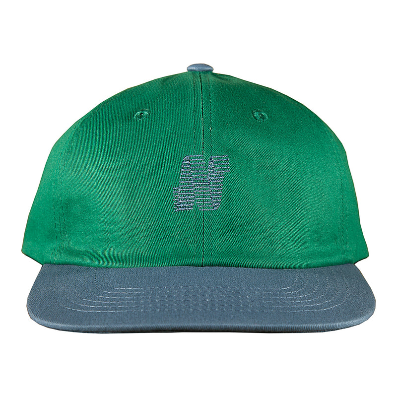 NORTH MAG N LOGO HAT GREEN/NAVY Front