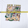 Vintage New York Skyview Tee White WIDTH MEASUREMENT