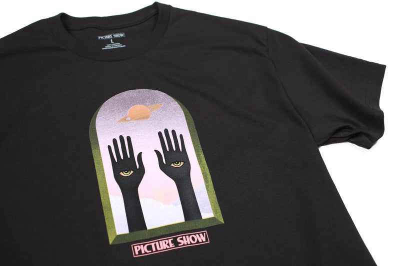 Picture Show Skateboards Saturn Tee Black