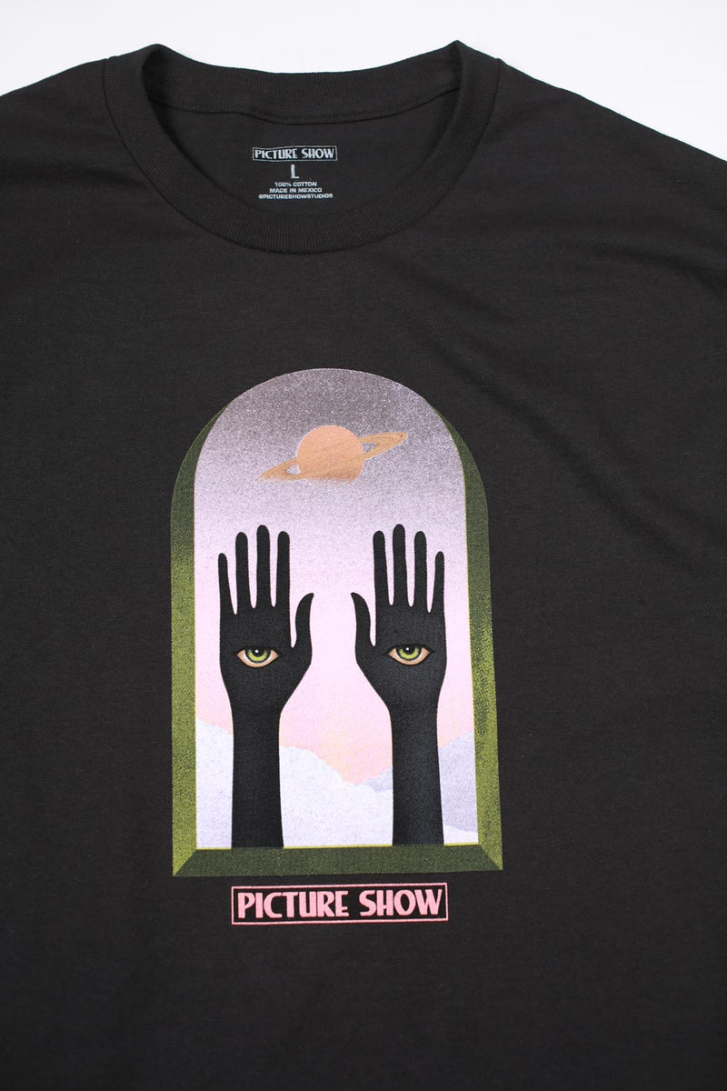 Picture Show Skateboards Saturn Tee Black