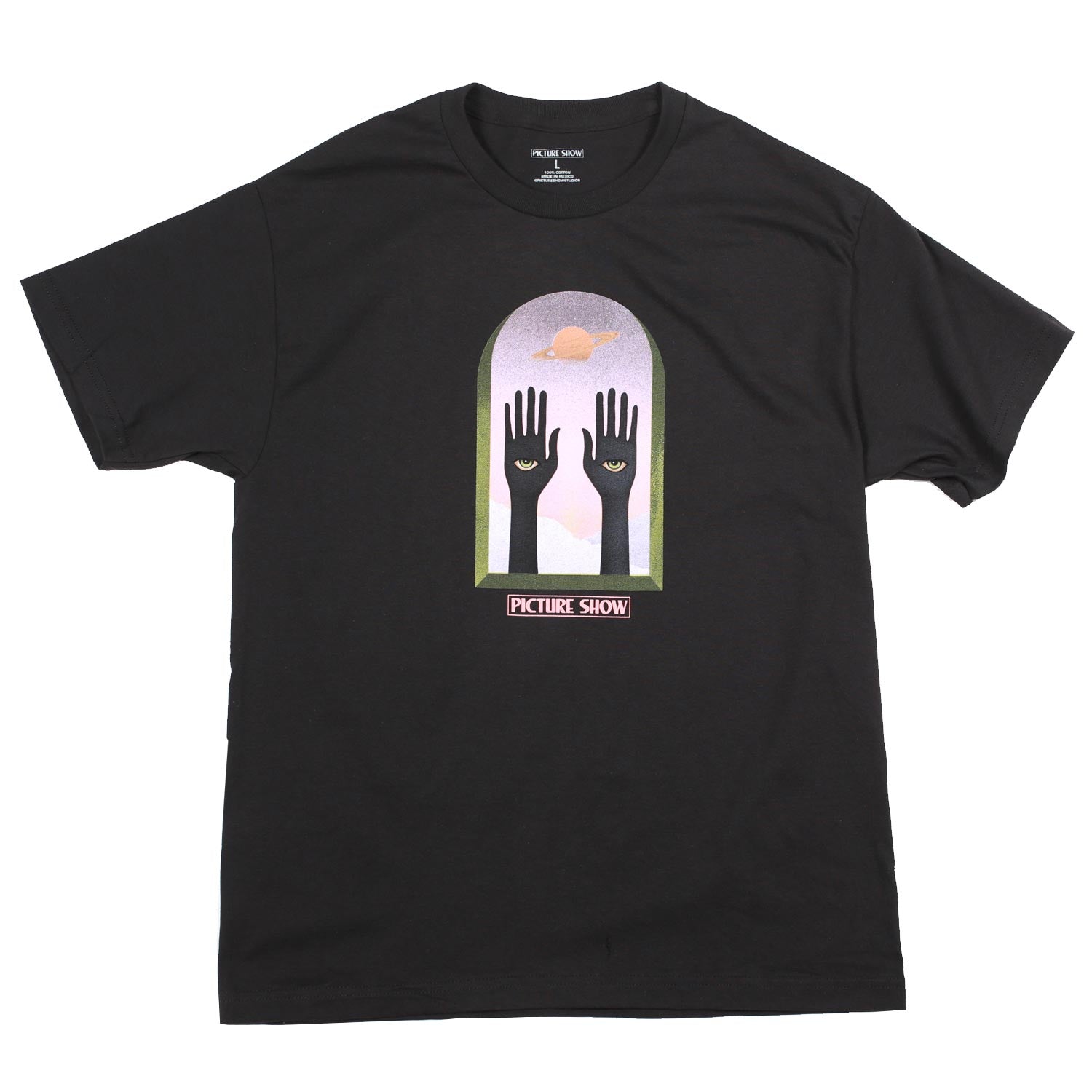 Picture Show Skateboards Saturn Tee Black
