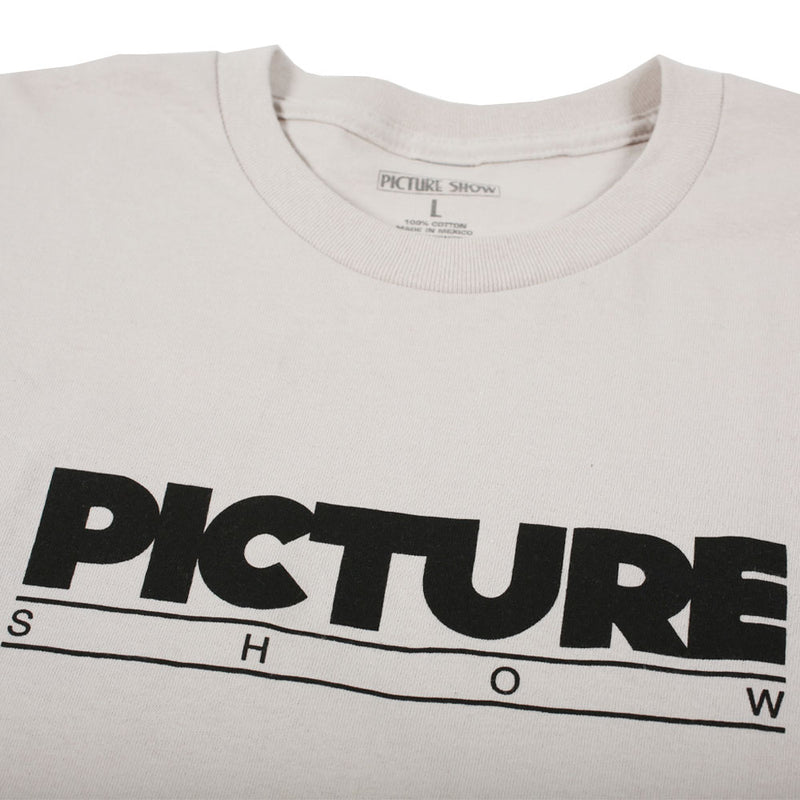 Picture Show Skateboards STUDIO ID TEE SILVER Detail