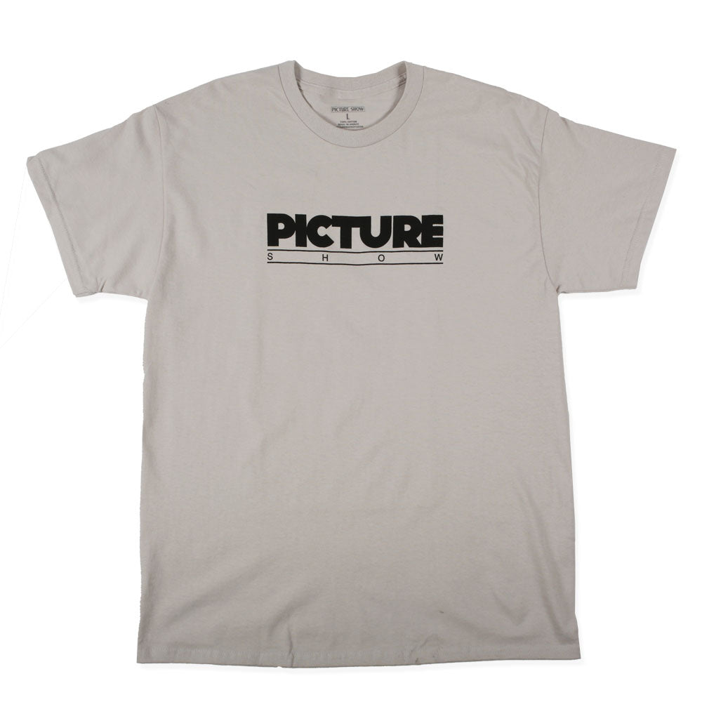 Picture Show Skateboards STUDIO ID TEE SILVER Front
