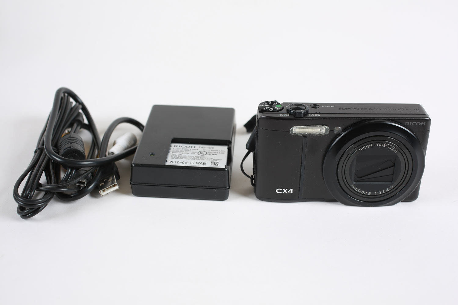 Vintage RICOH CX4 10.0MP Compact Digital Camera Black