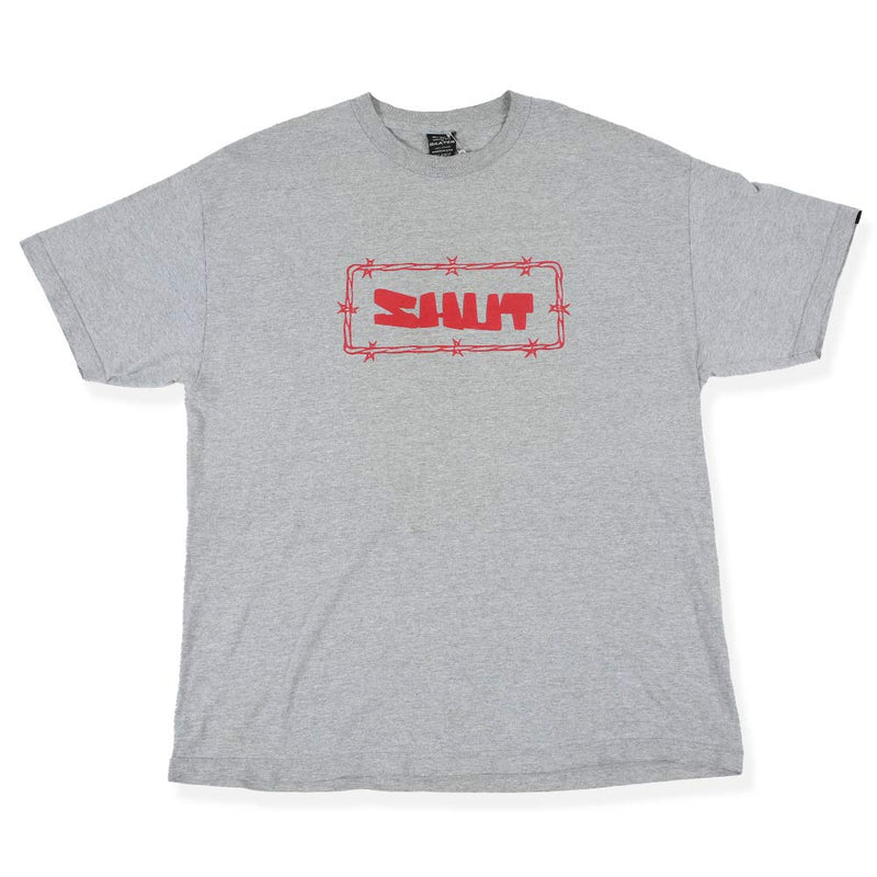 Vintage Shut Skateboards Tee Grey FRONT