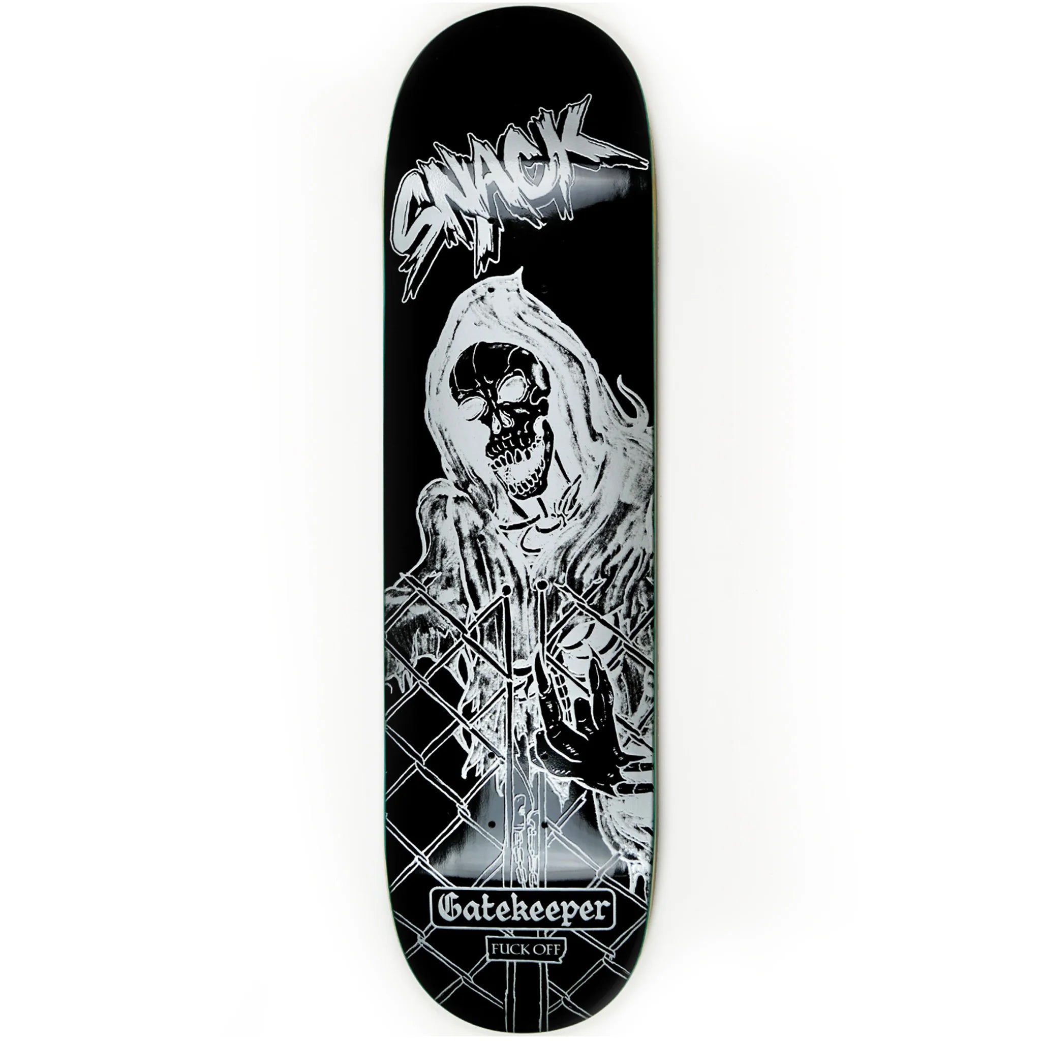 Snack Gatekeeper Black Skateboard Deck