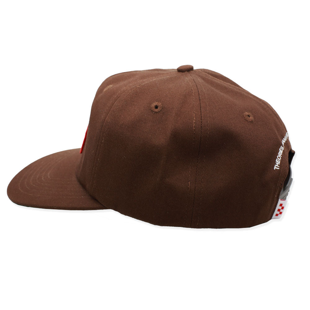 Theories x Ace Stamp Snapback Chocolate Side