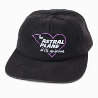 Theories Astral Plane Strapback Hat Washed Black front