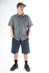 Theories AVIGNON Flannel BUTTON UP SHIRT Sea Model Front