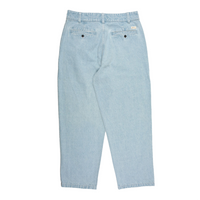Theories BELVEDERE PLEATED DENIM TROUSERS Lightwash Blue back