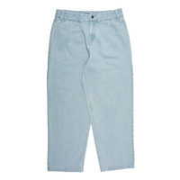 Theories BELVEDERE PLEATED DENIM TROUSERS Lightwash Blue front
