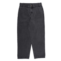 Theories BELVEDERE PLEATED DENIM TROUSERS Washed Black Jeans FRONT