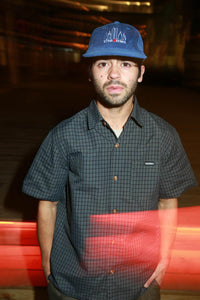 Theories Big Apple Corduroy Strapback Hat Royal Blue