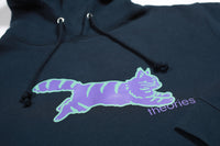 Theories Conscious Kitty Hoodie Washed Navy
