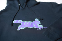 Theories Conscious Kitty Hoodie Washed Navy