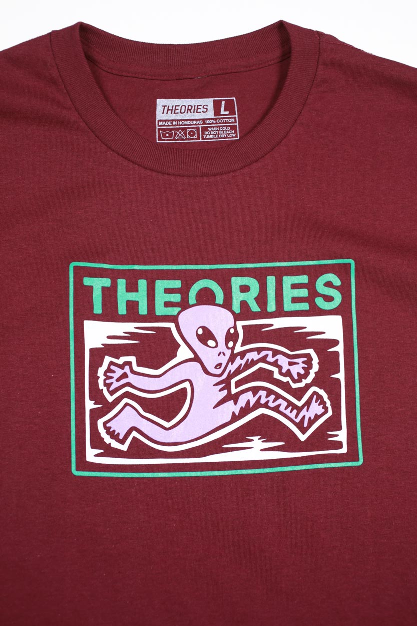 Theories Enigma Tee Burgundy