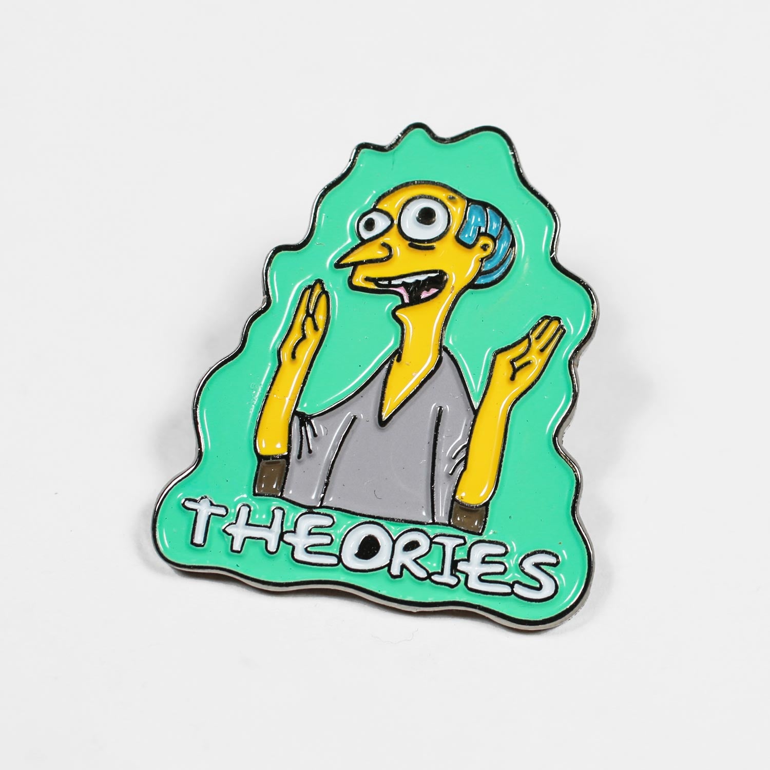 Theories Healthy Green Glow Simpsons Enamel Pin
