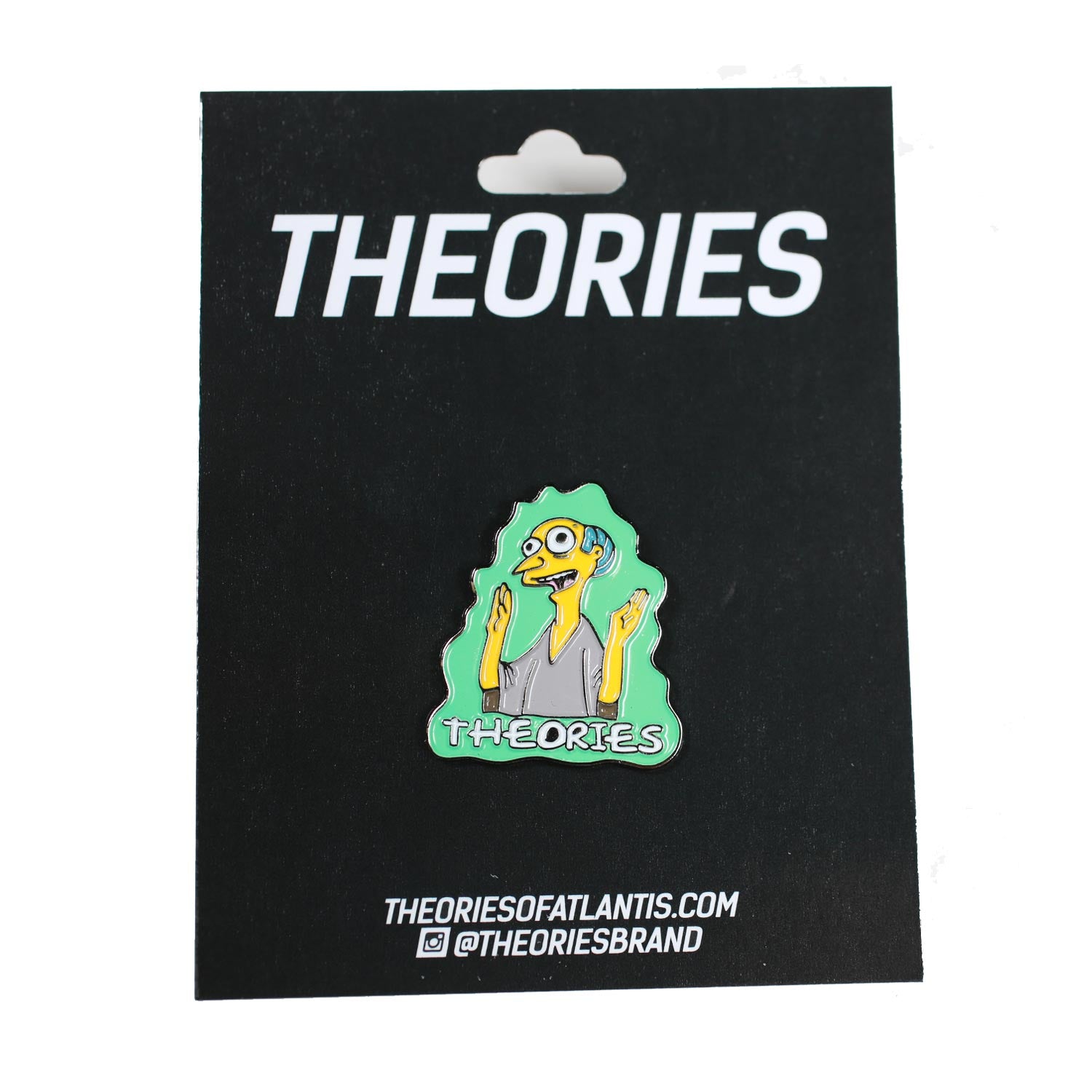 Theories Healthy Green Glow Simpsons Enamel Pin